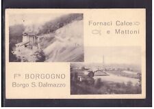 Cartolina Borgo San Dalmazzo Fornaci Calce e Mattoni Fratelli Borgogno AD1700