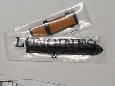 CINTURINO  ORIGINALE LONGINES  PELLE NERO NUOVO  18mm  /  18 mm