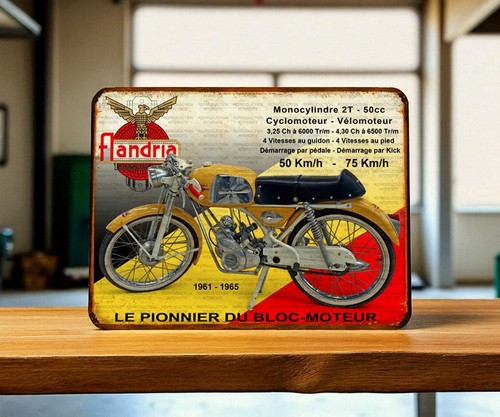 Plaque métal flandria record - ,