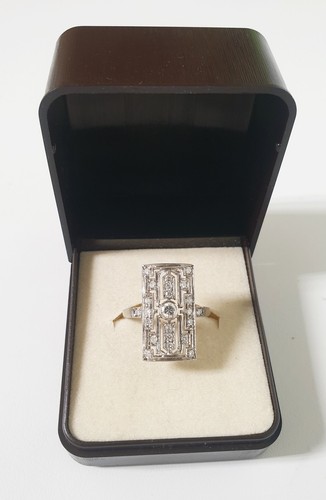 Anello stile art deco oro - art,