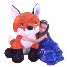 Volpe gigante peluche 95cm - gigante,