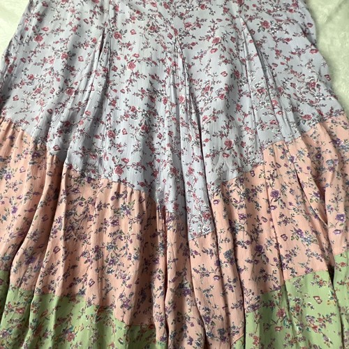Maxi abito patchwork floreale