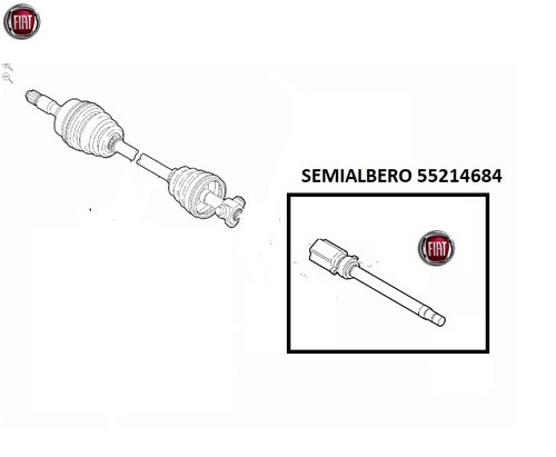 Semialbero interno lato cambio - lato,