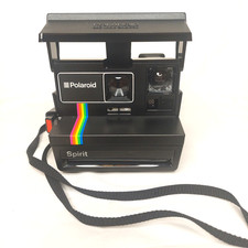 Polaroid Spirit One Step 600 Rainbow Stripe Land fotocamera istantanea vintage NON TESTATA
