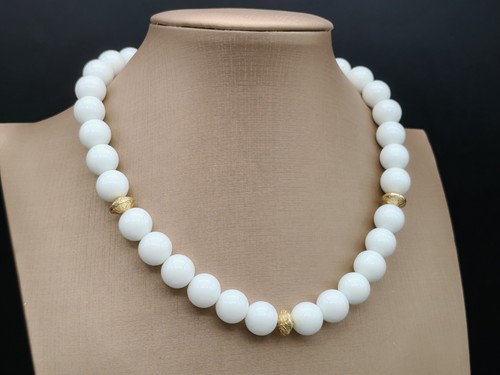 Collana donna bianca - , sfere