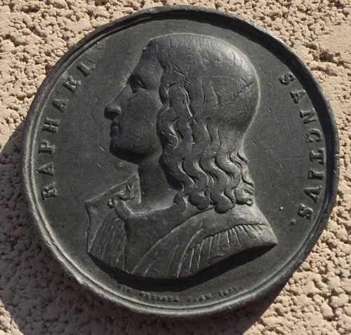 Antica medaglia raffaello - antica,