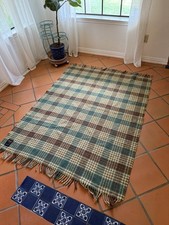 MISSONI Coperta a righe verdi con frange lancio Made in Italy T&J Vestor 52x72