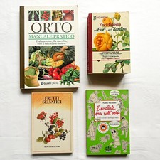 Lotto n°4 libri: fiori e giardino, orto e frutti selvatici – spedizione gratuita