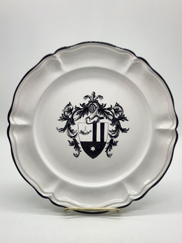 Piatto stemma vintage ceramica