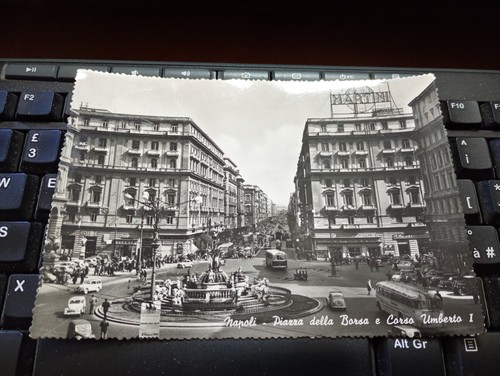 Cartolina napoli citta piazza - napoli, citta'