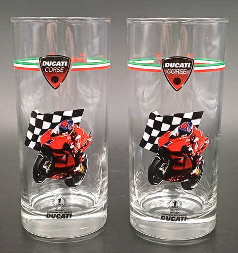 Coppia bicchieri ducati - ducati, corse