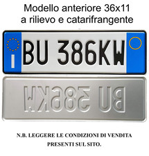 REPLICA TARGA AUTO ITALIANA