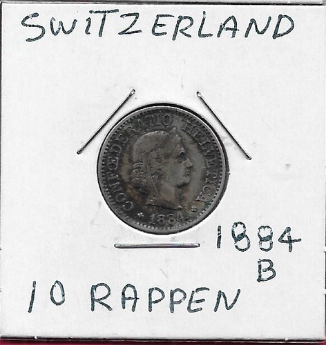 Svizzera rappen 1884 b - rappen, 1884-b