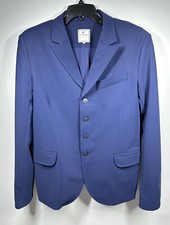 Giacca da caccia Samshield uomo taglia 48 US38 blu spettacolo equitazione nuova