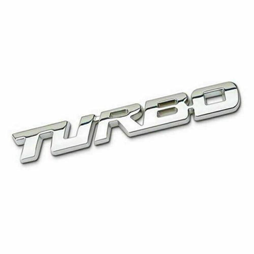 Turbo scritta cromo emblema - turbo,