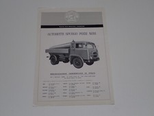 VEICOLI MACCHI FIAT 642 N AUTOBOTTE POZZI NERI BROCHURE DEPLIANT PROSPEKT (B1-6)