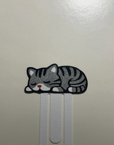 Segnalibro gatto grigio - segnalibro,