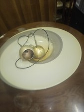 lampadario in vetro e ottone