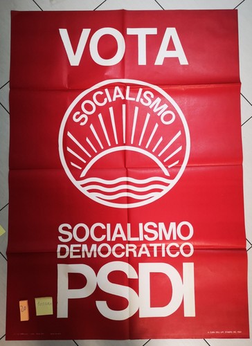 Manifesto originale vota psdi - manifesto,