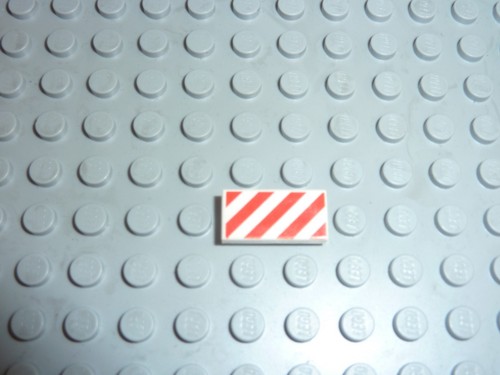 Lego white tile 1x2 ref - tile,