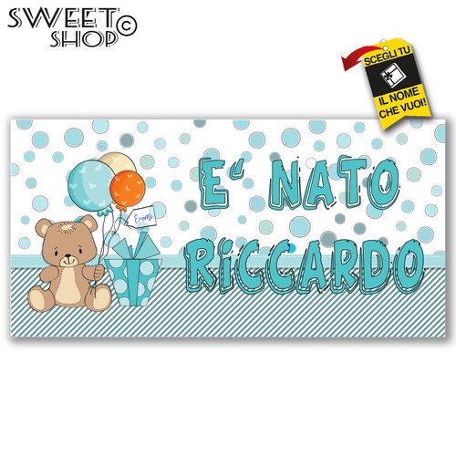Striscione banner nascita - striscione,