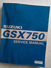 MANUALE OFFICINA ORIGINALE SUZUKI GSX 750 '98