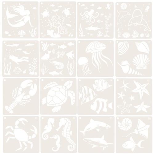 Pcs stencil muro modello di - muro,