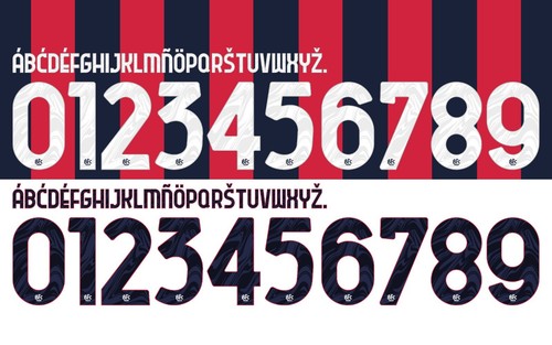 Set nome numero per calcio - nome,