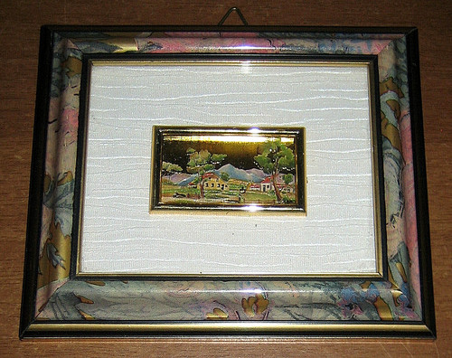 Quadro foglia oro - quadro,