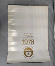 Calendario Interhotel Cucina Ceca CEDOK Cecoslovacchia 1978 Pubblicità Vintage Raro