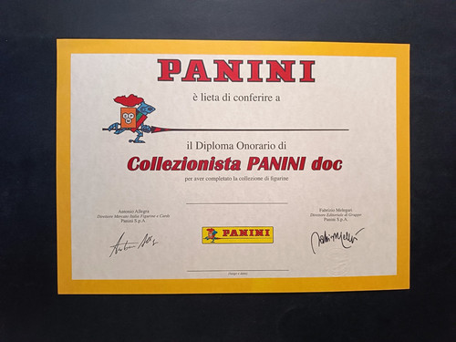 Cartoncino panini diploma - panini,