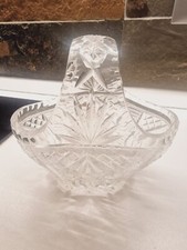 Vaso Cestino Cristallo Di Boemia