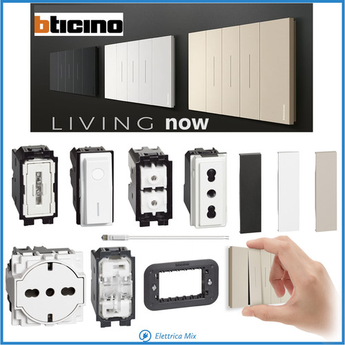 Bticino living now nero sabbia - bticino,