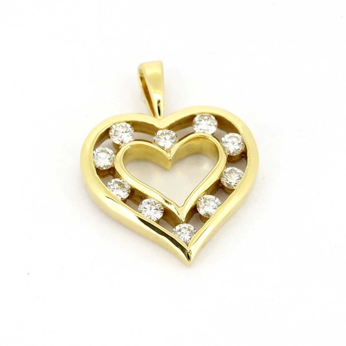 Ciondolo cuore oro 750 oro