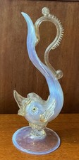 Salviati Fish Ewer, antico vetro artistico soffiato a mano veneziano Murano - danneggiato