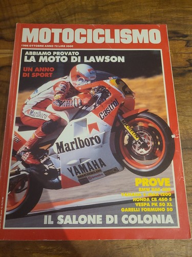 Rivista motociclismo ottobre - rivista,