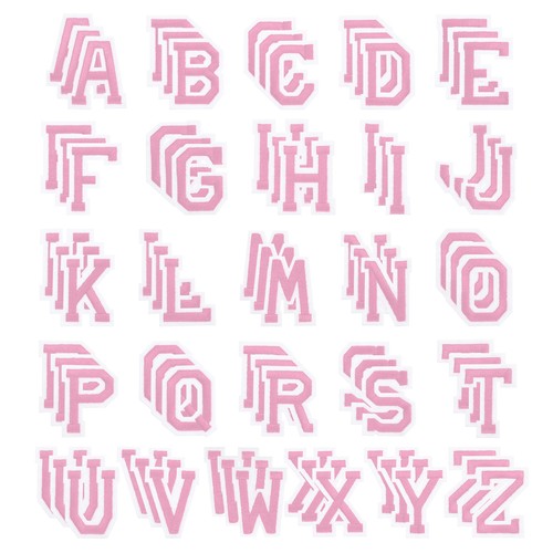 Toppa lettere cucire 78pcs - da, cucire,