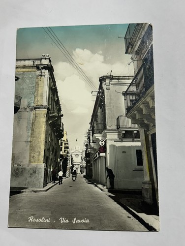 Cartolina rosolini via - rosolini,