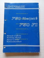 Ducati 750 F1- Montiujch 1986 manuale officina originale genuine workshop manual