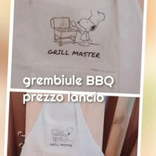grembiule cucina unisex Snoopy Barbecue 