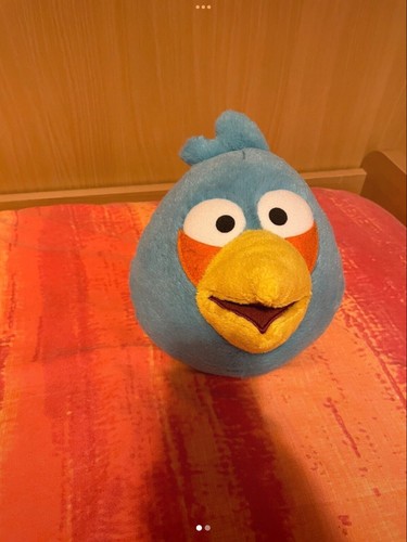 Peluche angry birds azzurro - peluche,