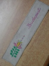 Vecchio segnalibro su stoffa