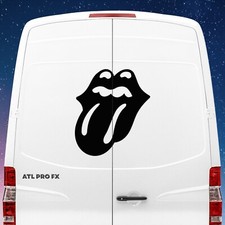 2 adesivi decalcomania vinile premium Rolling Stones trasferimento | auto roulotte furgone casa