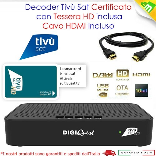 Decoder satellitare tivù sat