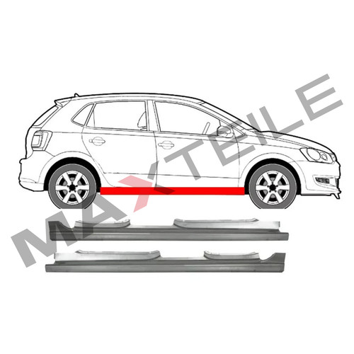 Per volkswagen polo 2009 - polo, 2009-2017