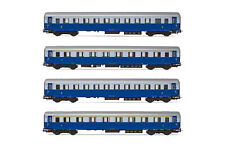 Rivarossi HR4324 FS, set 4 pezzi Treno Azzurro,2xAz+2xBzTyp46 Ep.IIIb nuovo