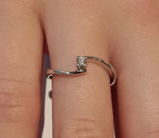 Anello solitario Recarlo in oro bianco 18 ct 750 e diamante 0,05 ct