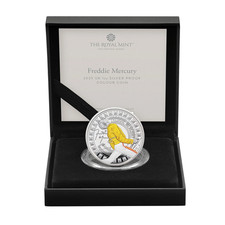 2025 Freddie Mercury Prova D'Argento Colore 1oz 0.9kg Moneta A Mano Pronto Send