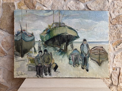 Quadro barche riposo - quadro, a