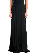 Maxi gonna donna Versace Versus lana nera taglia XS S